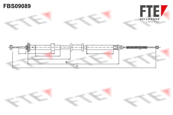 FTE trosas, stovėjimo stabdys 9250305