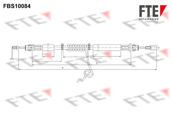 FTE Тросик, cтояночный тормоз 9250375