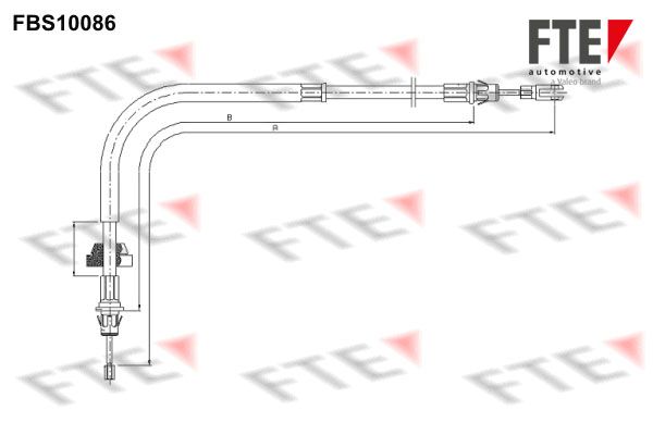 FTE Тросик, cтояночный тормоз 9250377