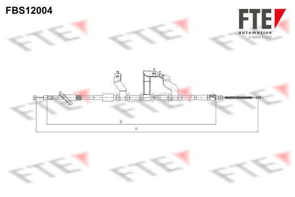 FTE Тросик, cтояночный тормоз 9250394