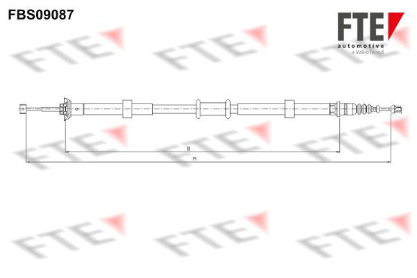 FTE Тросик, cтояночный тормоз 9250660