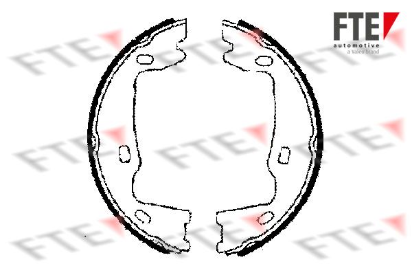 FTE Комплект тормозных колодок, стояночная тормозная с BB1098A5
