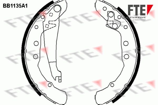 FTE stabdžių trinkelių komplektas BB1135A1