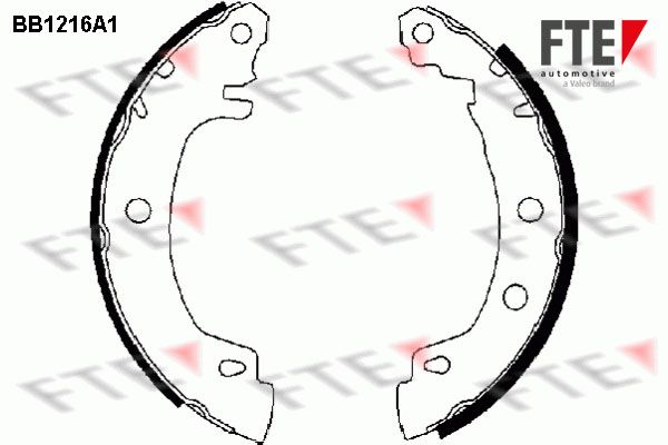 FTE Комплект тормозных колодок BB1216A1