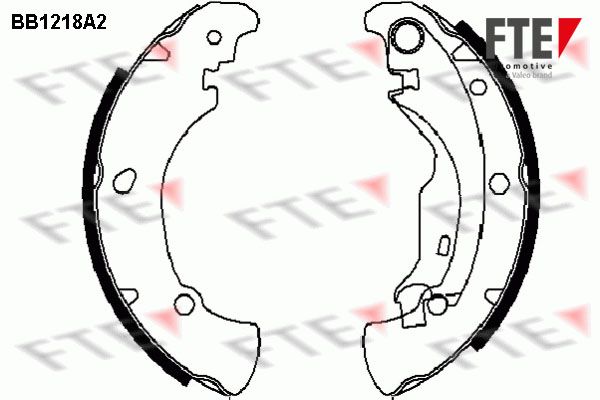 FTE Комплект тормозных колодок BB1218A2