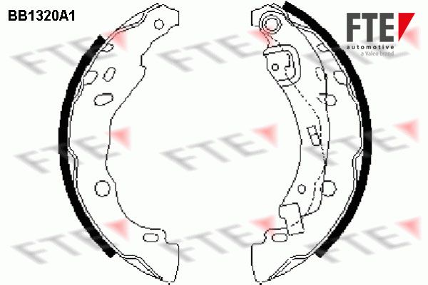 FTE Комплект тормозных колодок BB1320A1