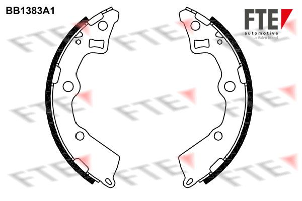 FTE Комплект тормозных колодок BB1383A1
