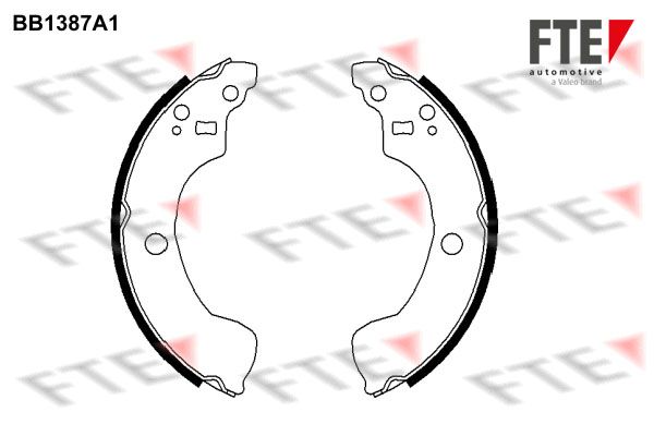 FTE Комплект тормозных колодок BB1387A1