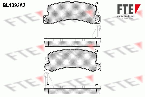 FTE Комплект тормозных колодок, дисковый тормоз BL1393A2