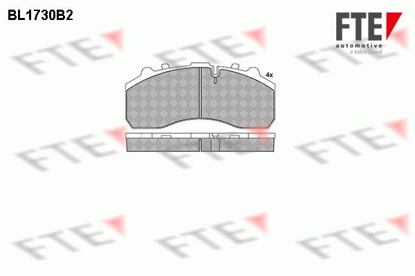 FTE stabdžių trinkelių rinkinys, diskinis stabdys BL1730B2