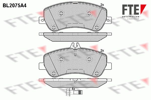 FTE Комплект тормозных колодок, дисковый тормоз BL2075A4