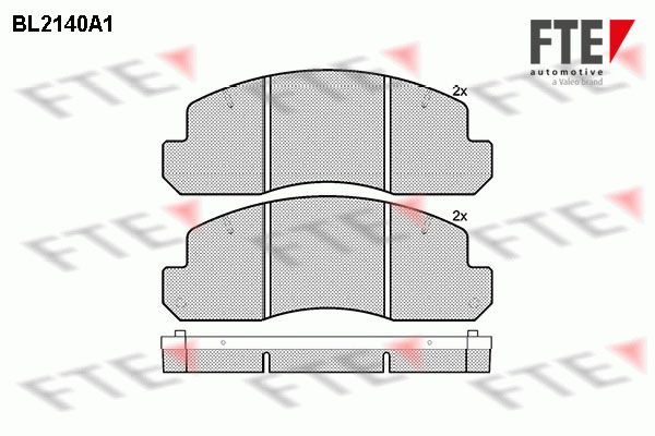 FTE Комплект тормозных колодок, дисковый тормоз BL2140A1