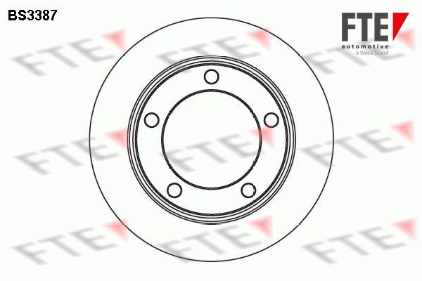 FTE Тормозной диск BS3387