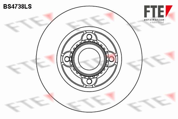 FTE Тормозной диск BS4738LS