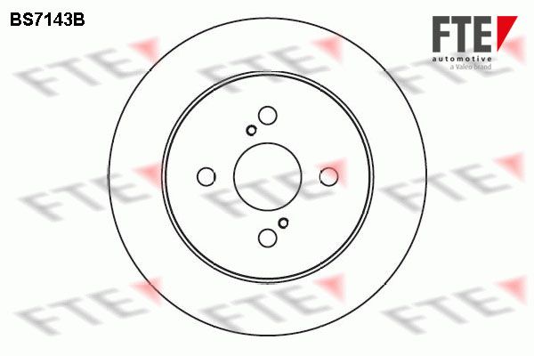 FTE Тормозной диск BS7143B