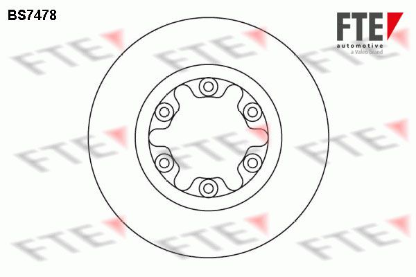 FTE Тормозной диск BS7478