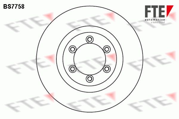 FTE Тормозной диск BS7758