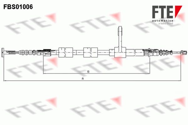 FTE Тросик, cтояночный тормоз FBS01006