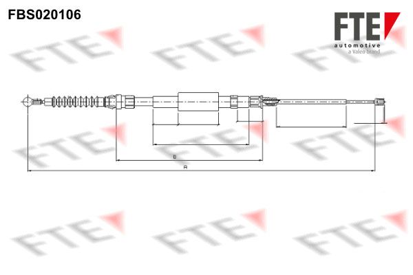 FTE trosas, stovėjimo stabdys FBS020106