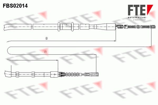 FTE trosas, stovėjimo stabdys FBS02014