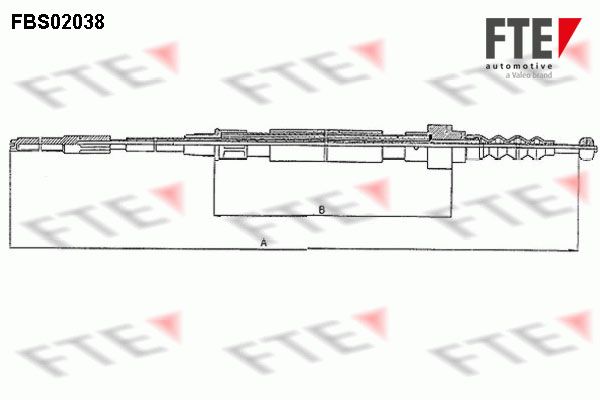FTE Тросик, cтояночный тормоз FBS02038