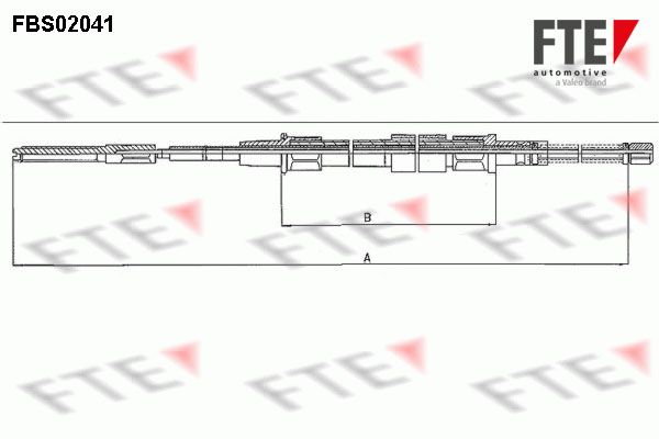 FTE Тросик, cтояночный тормоз FBS02041