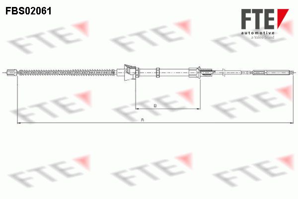 FTE Тросик, cтояночный тормоз FBS02061