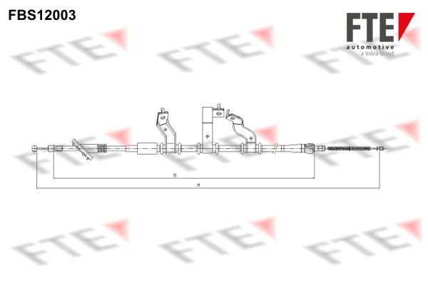 FTE Тросик, cтояночный тормоз FBS12003