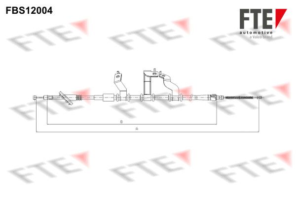 FTE Тросик, cтояночный тормоз FBS12004