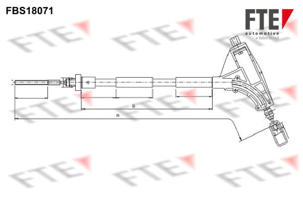 FTE Тросик, cтояночный тормоз FBS18071