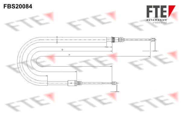 FTE Тросик, cтояночный тормоз FBS20084