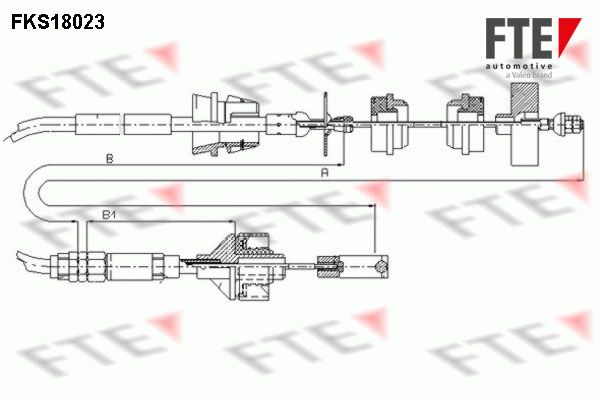 FTE sankabos trosas FKS18023