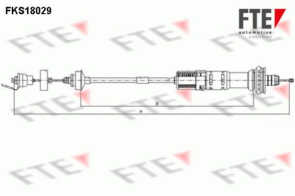 FTE Трос, управление сцеплением FKS18029