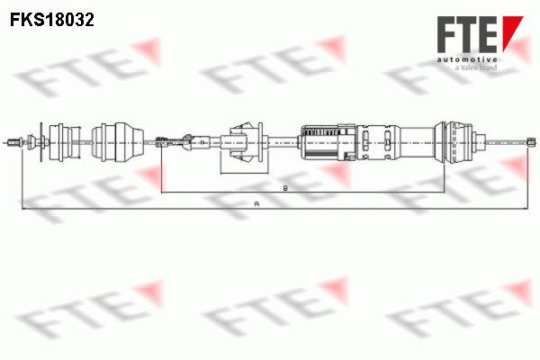 FTE Трос, управление сцеплением FKS18032