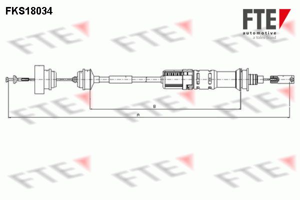 FTE Трос, управление сцеплением FKS18034