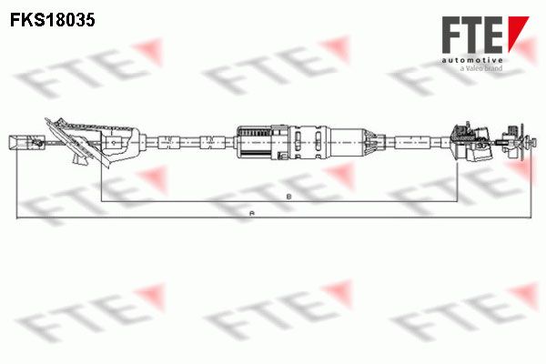 FTE Трос, управление сцеплением FKS18035