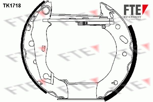 FTE Комплект тормозных колодок TK1718