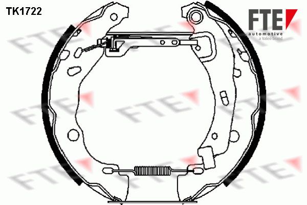 FTE Комплект тормозных колодок TK1722