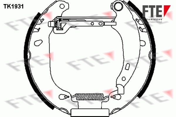 FTE Комплект тормозных колодок TK1931