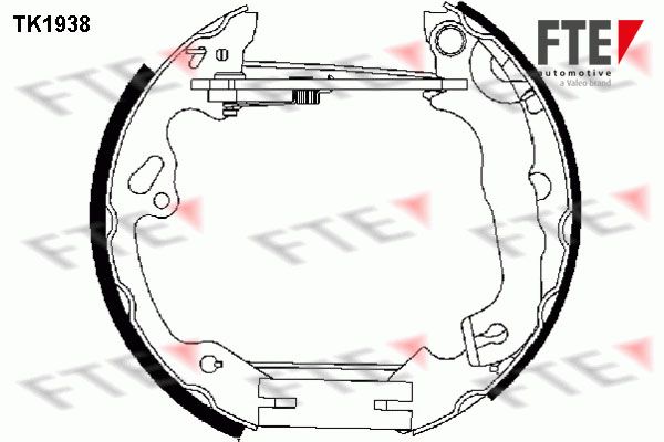 FTE Комплект тормозных колодок TK1938