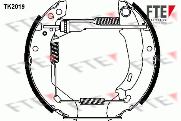 FTE Комплект тормозных колодок TK2019