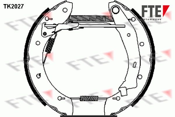 FTE stabdžių trinkelių komplektas TK2027