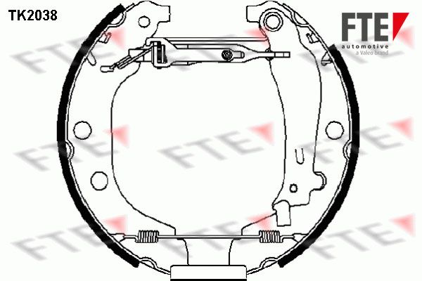 FTE Комплект тормозных колодок TK2038
