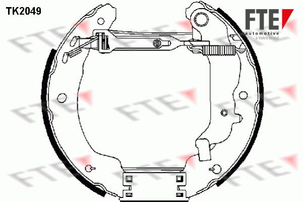 FTE Комплект тормозных колодок TK2049