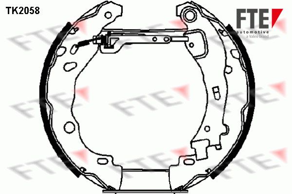 FTE Комплект тормозных колодок TK2058