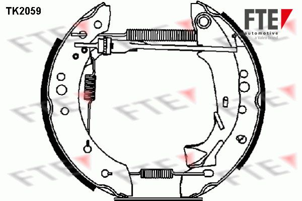 FTE Комплект тормозных колодок TK2059