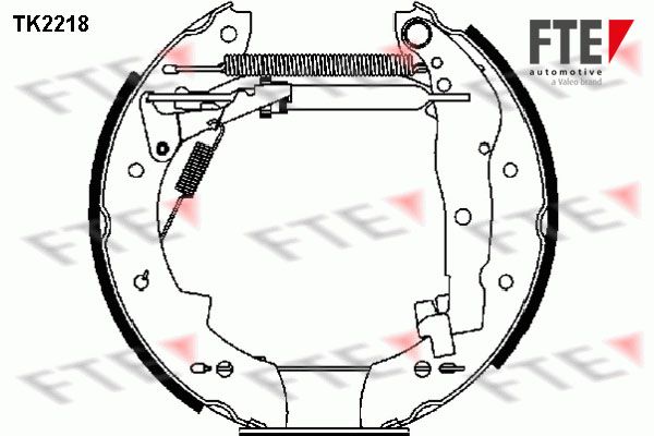 FTE Комплект тормозных колодок TK2218