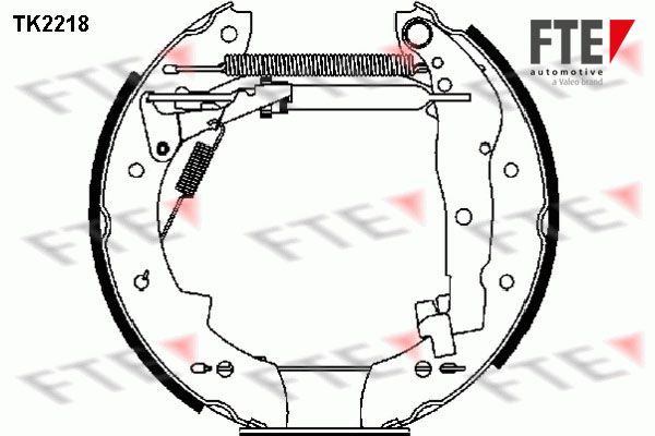 FTE stabdžių trinkelių komplektas TK2218