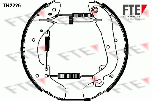 FTE Комплект тормозных колодок TK2226