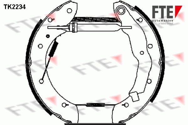 FTE Комплект тормозных колодок TK2234